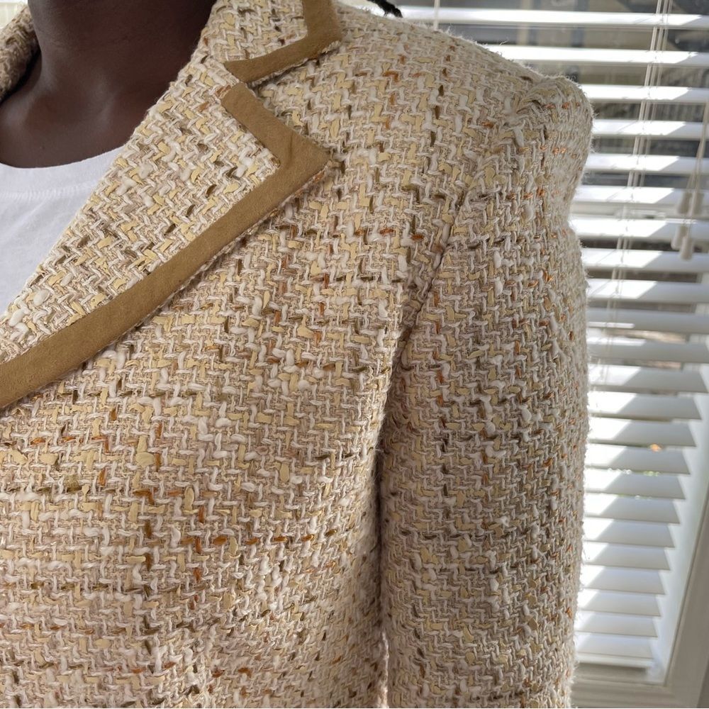 Oscar de la Renta Vintage Tweed Blazer and Pencil Skirt Suit - Picture 12 of 15